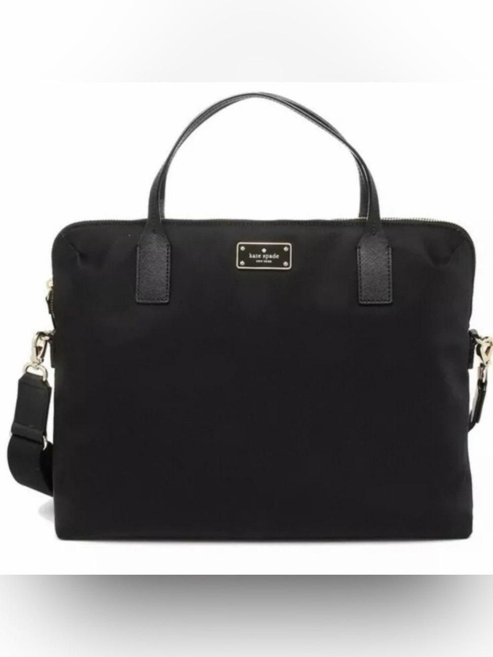 Kate Spade Blake Daveney Laptop Computer Briefcase Crossbody Bag Black